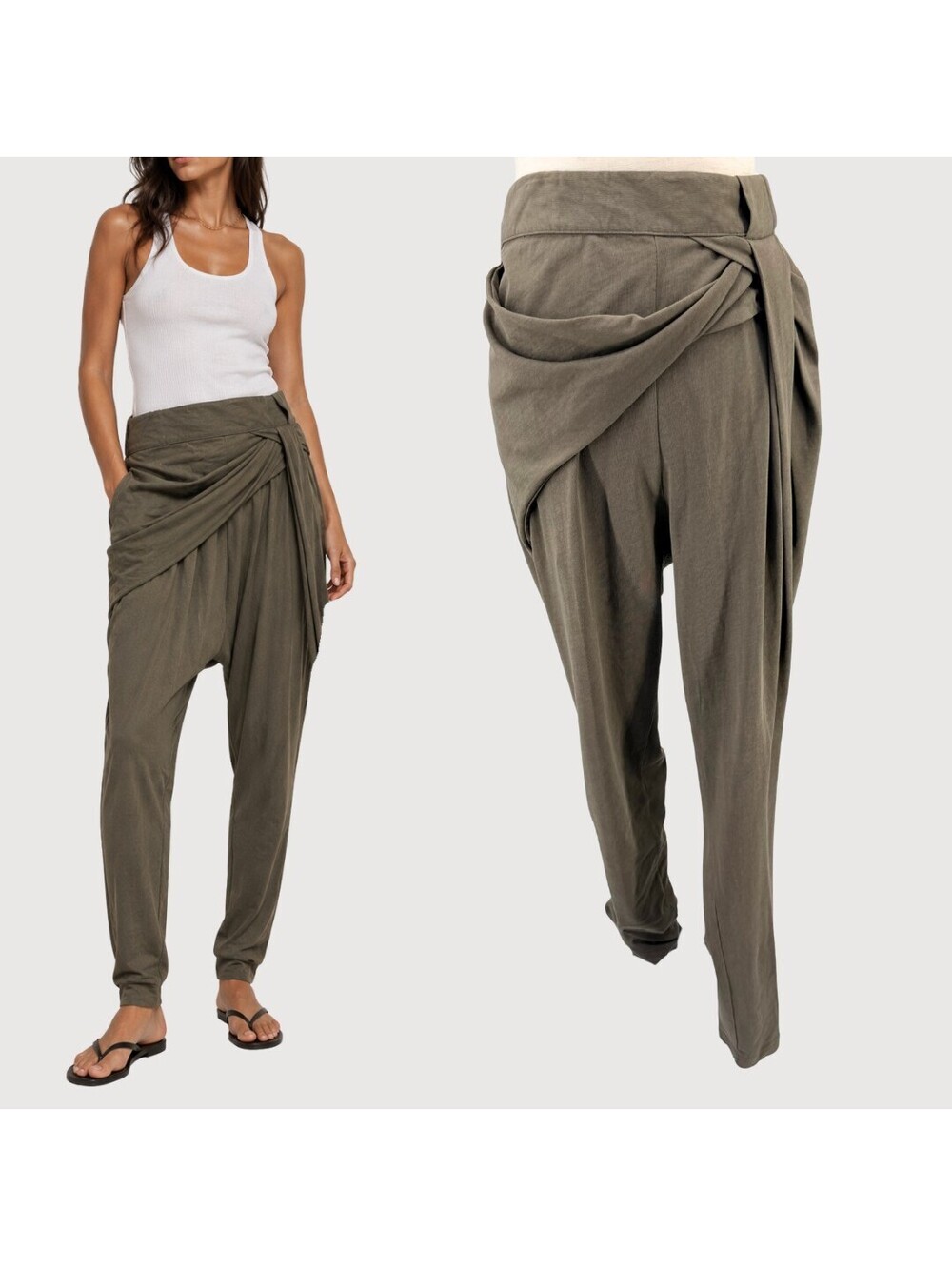 JNBY Draped Overlay Harem Pants Avant Garde XL